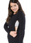 LONG-SLEEVED MILKY TEE® BREASTFEEDING TOP  - PLAIN BLACK