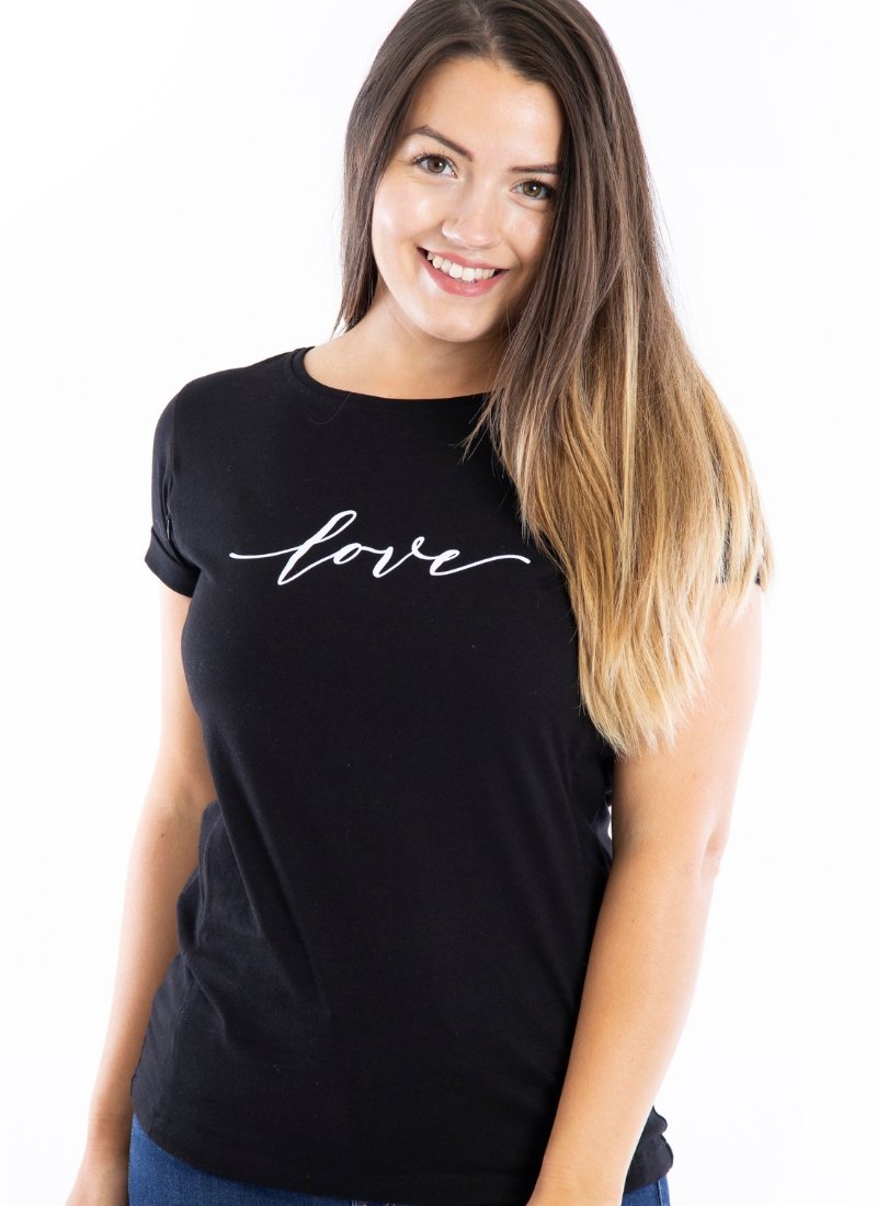 LOVE Breastfeeding T-shirt (Black) - The Milky Tee Company