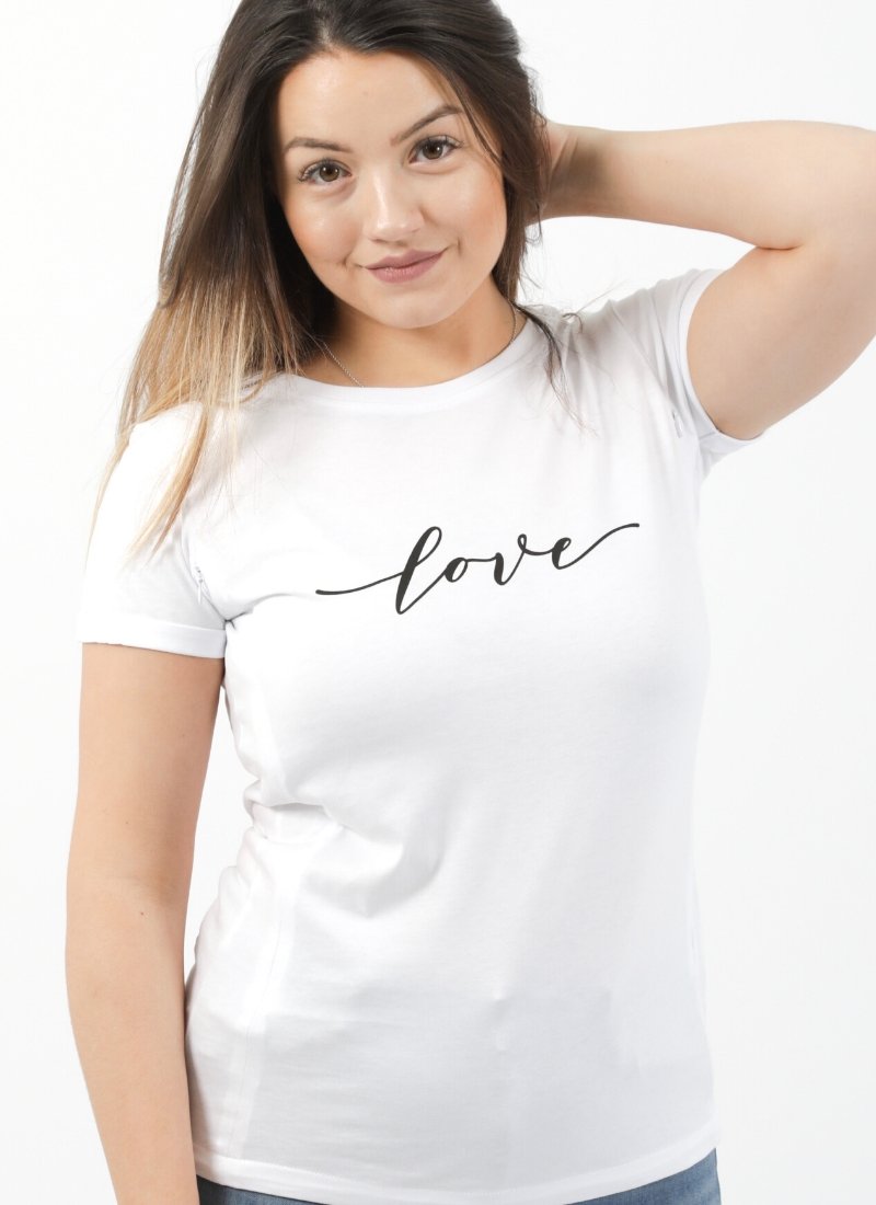 LOVE Breastfeeding T-shirt (White) - The Milky Tee Company