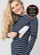 LONG-SLEEVED MILKY TEE® BREASTFEEDING TOP  - BRETON STRIPE (NAVY)