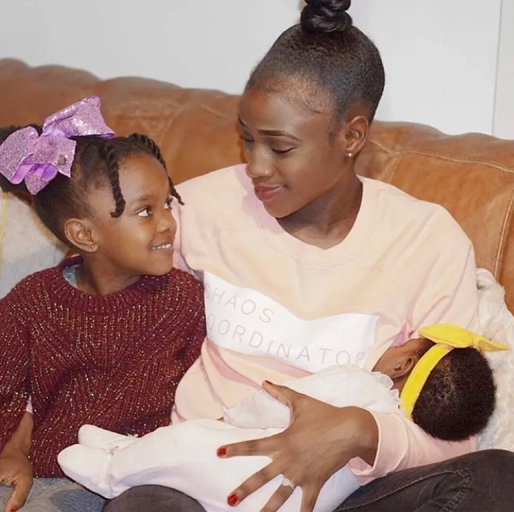 Milky Tee Mum Feeding Baby And Spending Time With Her Older Child