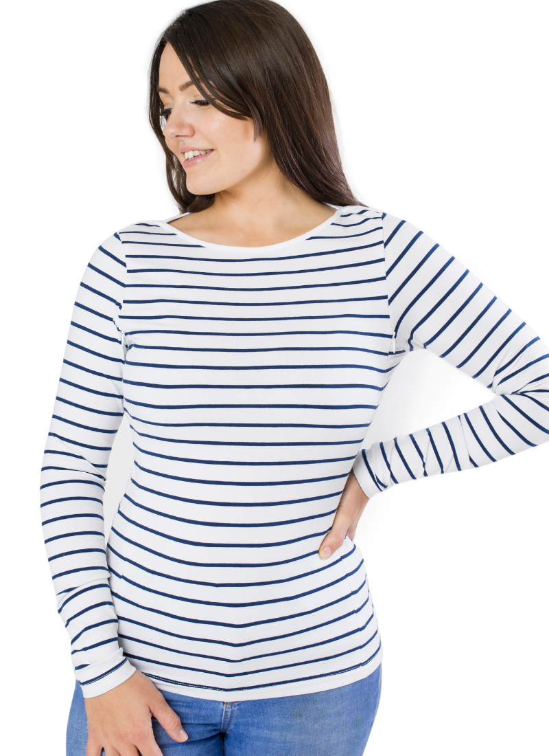 Long sleeve top breastfeeding top